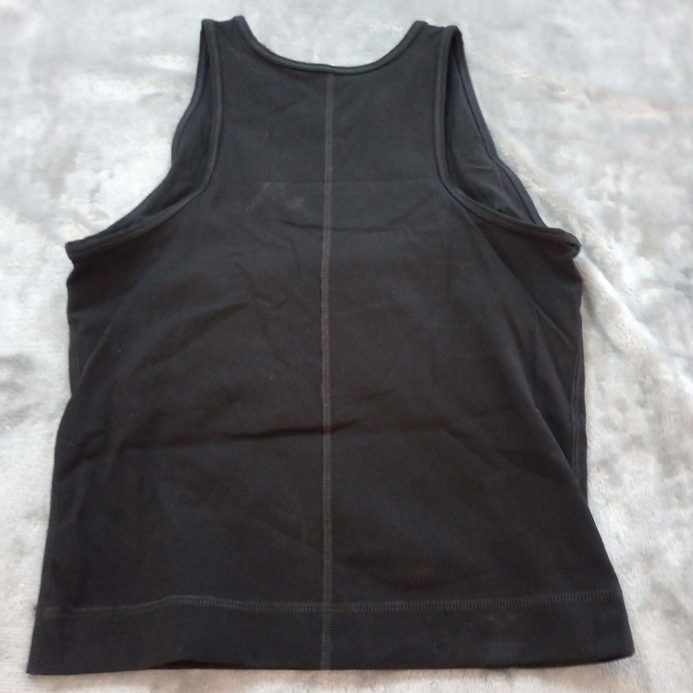 Everlane Womens XS Black Perform Cropped Cami Tank Top Athletic Built in Bra - Picture 2 of 13